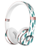 Splattered Teal Watercolor Feathers Full-Body Skin Kit for the Beats by Dre Solo 3 Wireless Headphones