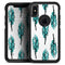 Splattered Teal Watercolor Feathers - Skin Kit for the iPhone OtterBox Cases