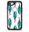 Splattered Teal Watercolor Feathers - iPhone 7 or 8 OtterBox Case & Skin Kits