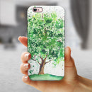 Splattered Watercolor Tree of Life iPhone 6/6s or 6/6s Plus 2-Piece Hybrid INK-Fuzed Case