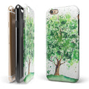 Splattered Watercolor Tree of Life iPhone 6/6s or 6/6s Plus 2-Piece Hybrid INK-Fuzed Case