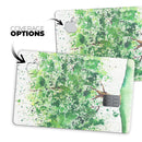 Splattered Watercolor Tree of Life - Premium Protective Decal Skin-Kit for the Apple Credit Card