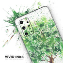 Splattered Watercolor Tree of Life - Premium Vinyl Skin Decal for Samsung Galaxy S25 Ultra, S24, S23, S22 & All Galaxy S Models