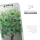 Splattered Watercolor Tree of Life - Vinyl Skin Wrap for iPhone 17 Pro Max, 17 Pro, 17 Air, 17, 16 & All Models — Soft Matte or Ultra Gloss