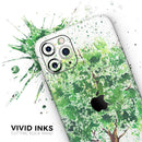 Splattered Watercolor Tree of Life - Vinyl Skin Wrap for iPhone 17 Pro Max, 17 Pro, 17 Air, 17, 16 & All Models — Soft Matte or Ultra Gloss