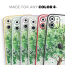 Splattered Watercolor Tree of Life - Vinyl Skin Wrap for iPhone 17 Pro Max, 17 Pro, 17 Air, 17, 16 & All Models — Soft Matte or Ultra Gloss