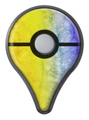 Splattered Yellow Absorbed Watercolor Texture Pokémon GO Plus Vinyl Protective Decal Skin Kit