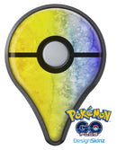 Splattered Yellow Absorbed Watercolor Texture Pokémon GO Plus Vinyl Protective Decal Skin Kit