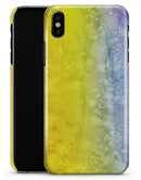 Splattered Yellow Absorbed Watercolor Texture - iPhone X Clipit Case