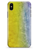 Splattered Yellow Absorbed Watercolor Texture - iPhone X Clipit Case