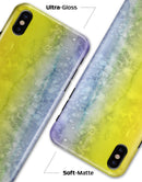 Splattered Yellow Absorbed Watercolor Texture - iPhone X Clipit Case
