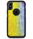 Splattered Yellow Absorbed Watercolor Texture - iPhone X OtterBox Case & Skin Kits