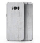 Splintered White Wood Planks - Samsung Galaxy S8 Full-Body Skin Kit