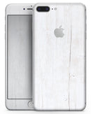 Splintered White Wood Planks - Skin-kit for the iPhone 8 or 8 Plus