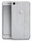 Splintered White Wood Planks - Skin-kit for the iPhone 8 or 8 Plus