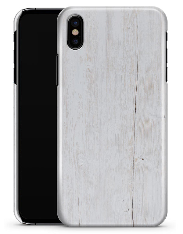 Splintered White Wood Planks - iPhone X Clipit Case