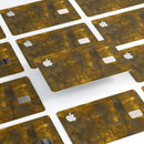 Splotched Golden Fibers V1 - Premium Protective Decal Skin-Kit for the Apple Credit Card