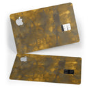 Splotched Golden Fibers V1 - Premium Protective Decal Skin-Kit for the Apple Credit Card