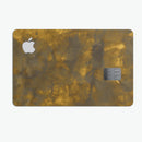 Splotched Golden Fibers V1 - Premium Protective Decal Skin-Kit for the Apple Credit Card