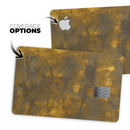 Splotched Golden Fibers V1 - Premium Protective Decal Skin-Kit for the Apple Credit Card