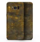 Splotched Golden Fibers V1 - Samsung Galaxy S8 Full-Body Skin Kit