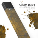 Splotched Golden Fibers V1 - Premium Decal Protective Skin-Wrap Sticker compatible with the Juul Labs vaping device