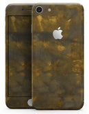 Splotched Golden Fibers V1 - Skin-kit for the iPhone 8 or 8 Plus