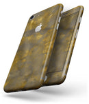 Splotched Golden Fibers V1 - Skin-kit for the iPhone 8 or 8 Plus