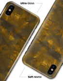 Splotched Golden Fibers V1 - iPhone X Clipit Case