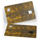 Splotched Golden Fibers V2 - Premium Protective Decal Skin-Kit for the Apple Credit Card