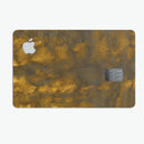 Splotched Golden Fibers V2 - Premium Protective Decal Skin-Kit for the Apple Credit Card