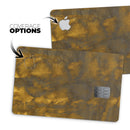 Splotched Golden Fibers V2 - Premium Protective Decal Skin-Kit for the Apple Credit Card
