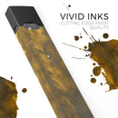 Splotched Golden Fibers V2 - Premium Decal Protective Skin-Wrap Sticker compatible with the Juul Labs vaping device