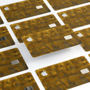 Splotched Golden Pattern - Premium Protective Decal Skin-Kit for the Apple Credit Card