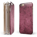 Splotched Maroon Pattern iPhone 6/6s or 6/6s Plus 2-Piece Hybrid INK-Fuzed Case