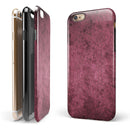 Splotched Maroon Pattern iPhone 6/6s or 6/6s Plus 2-Piece Hybrid INK-Fuzed Case