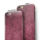 Splotched Maroon Pattern iPhone 6/6s or 6/6s Plus 2-Piece Hybrid INK-Fuzed Case