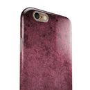 Splotched Maroon Pattern iPhone 6/6s or 6/6s Plus 2-Piece Hybrid INK-Fuzed Case