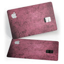 Splotched Maroon Pattern - Premium Protective Decal Skin-Kit for the Apple Credit Card