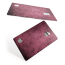Splotched Maroon Pattern - Premium Protective Decal Skin-Kit for the Apple Credit Card