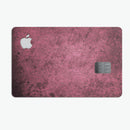 Splotched Maroon Pattern - Premium Protective Decal Skin-Kit for the Apple Credit Card
