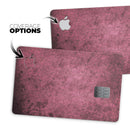 Splotched Maroon Pattern - Premium Protective Decal Skin-Kit for the Apple Credit Card