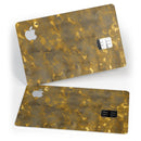 Sponge Gray and Gold Watercolor - Premium Protective Decal Skin-Kit for the Apple Credit Card