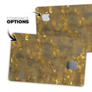Sponge Gray and Gold Watercolor - Premium Protective Decal Skin-Kit for the Apple Credit Card