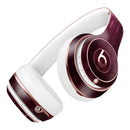 Sprakling Pink Orbs Over Burgundy Diamonds 2 Full-Body Skin Kit for the Beats by Dre Solo 3 Wireless Headphones