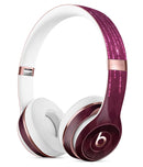 Sprakling Pink Orbs Over Burgundy Diamonds 2 Full-Body Skin Kit for the Beats by Dre Solo 3 Wireless Headphones