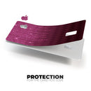 Sprakling Pink Orbs Over Burgundy Diamonds - Premium Protective Decal Skin-Kit for the Apple Credit Card