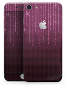 Sprakling Pink Orbs Over Burgundy Diamonds - Skin-kit for the iPhone 8 or 8 Plus