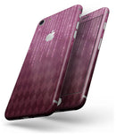 Sprakling Pink Orbs Over Burgundy Diamonds - Skin-kit for the iPhone 8 or 8 Plus