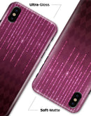Sprakling Pink Orbs Over Burgundy Diamonds - iPhone X Clipit Case